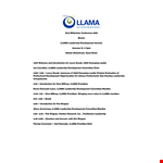 Seminar Agenda example document template
