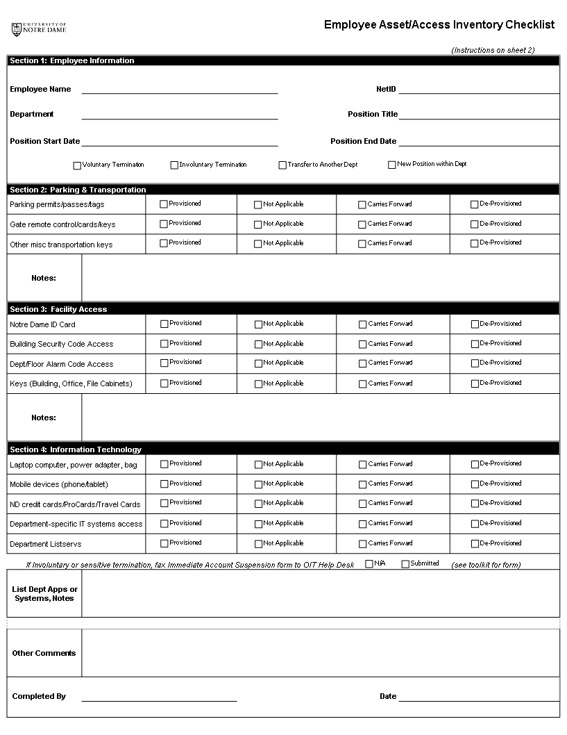 Employee Asset Access Inventory Employee Asset Access Inventory