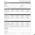 Employee Asset Access Inventory  example document template