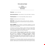 Federal Job Resume example document template