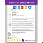 Christmas Party Solicit Letter example document template