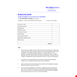 Home Budget Planner example document template