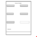 Create Your Grocery List Easily with Our Free Grocery List Template example document template