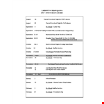 Pre K Calendar example document template