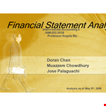 Financial Statement Analysis Project Report Template example document template