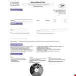 Performance Report Card Template for Developing and Emerging Learning Outcomes example document template