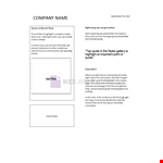 Newspaper example document template