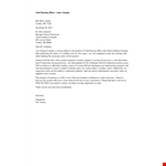 Chief Nursing Officer Job Application Letter example document template