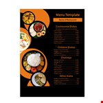 Customize Your Meal with Our Menu Templates example document template