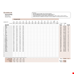 Excel Grade Book Template example document template