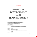 Noaa Trainingpolicy Interim example document template