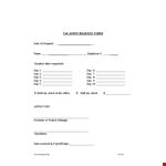 Request Your Vacation with Our Easy-to-Use Form | Check Availability Now example document template
