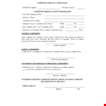 Community Service Letter Template - Create and Acknowledge Your Project's Impact example document template