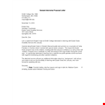 Sample Formal Proposal Letter example document template