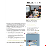 Healthy Family Nutrition Newsletter - Get inspired with healthy family meals example document template 