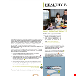 Healthy Family Nutrition Newsletter - Get inspired with healthy family meals example document template