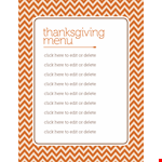 Create the Perfect Thanksgiving Menu with Our Template - Click Now! example document template 