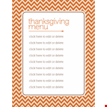 Create the Perfect Thanksgiving Menu with Our Template - Click Now! example document template