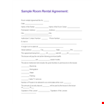 Rental Application Template - Easy Application for Lessee with Address Agreement example document template