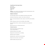Sales Mechanical Engineer Resume example document template 