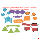 Create a Mind Map of Your Family Members' Names with Our Template example document template