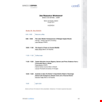 Research Workshop Agenda | CEMFI | España | Banco | Coffee example document template 