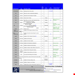 Construction Work example document template