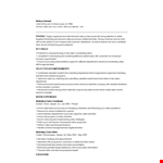 Marketing And Sales Coordinator Resume example document template