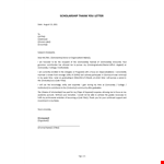 Thank You For Scholarship Letter example document template