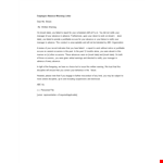 Employee Warning Letter - Insert for Absence & Failed Performance example document template