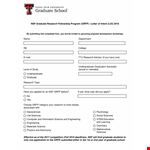 Letter Of Intent Template for Graduate School example document template