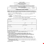 Odometer Disclosure Statement - State Motor Vehicle Odometer Disclosure example document template