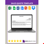Sales Quote example document template