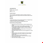 Senior Copywriter Job Description example document template