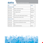 Sales and Marketing Agenda | Boost Your Market Presence | Datto example document template