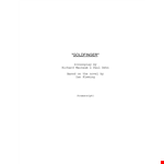 Download Screenplay Template - Create Professional Scripts | Goldfinger, Looks, Oddjob example document template