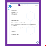 Business letter format on letterhead example document template