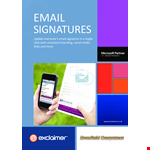 Company-Wide Email Signature | Create Consistent Signature for Your Emails example document template 