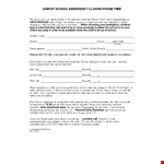 Phone Tree Template for School: Simplify Communication with Parents and Ensure Early Child Safety example document template