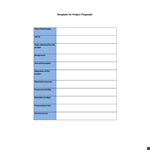 Project Proposal Template - Create a Winning Title for Your Proposed Project example document template