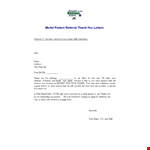 Doctor Referral Thank You Note example document template