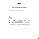 Doctor Referral Thank You Note example document template 