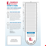 Kids Foot Size Chart example document template