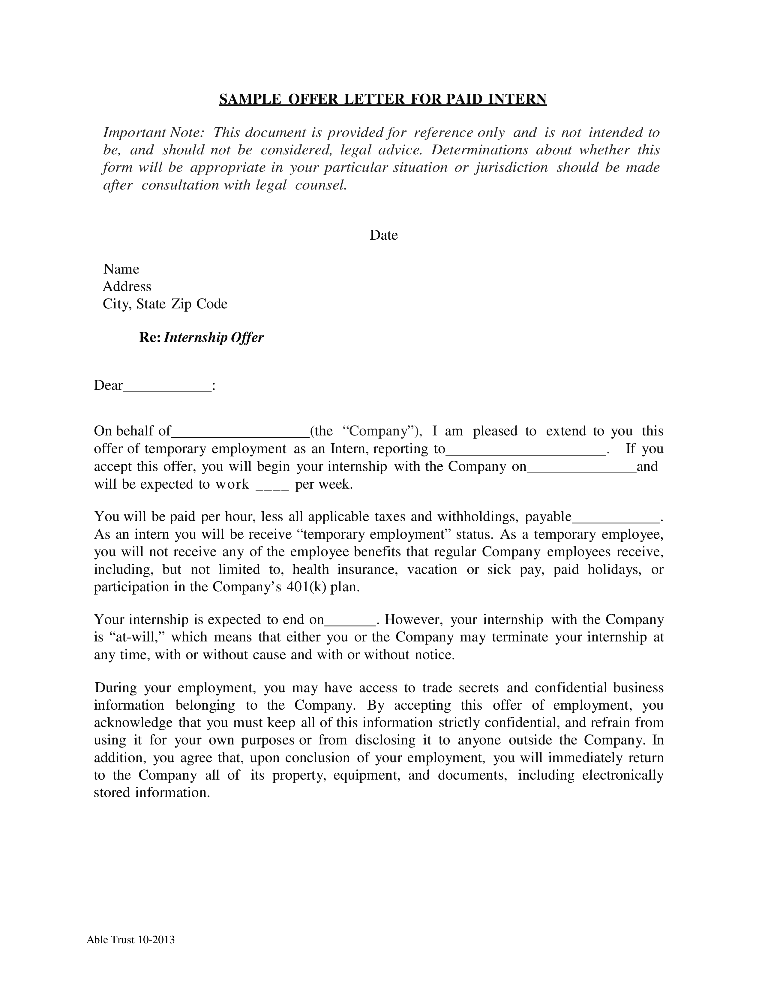 Internship Offer Letter From Get Your Offer Now internship-offer-letter-from-get-your-offer-now