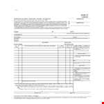 Overland Bill Of Lading example document template 