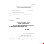Relieving Letter Format From Employee example document template
