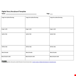 Music, Images, and Credits - Create Engaging Content with our Story Board Templates example document template 