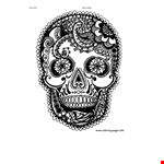 Printable Skull Coloring Pages - Free Adult Coloring Sheets for a Spooky Vibe example document template