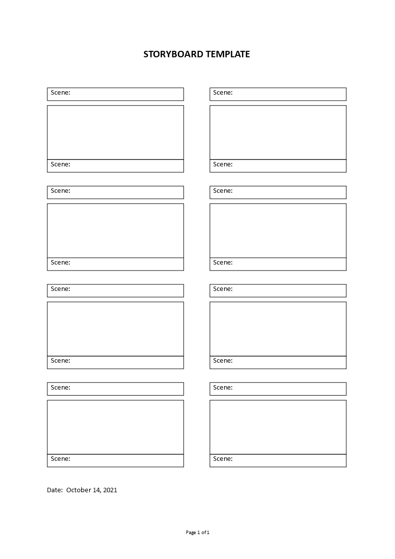 storyboard template example