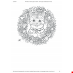 Mandala Cat Coloring Pages for Adults example document template